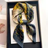 New Luxury Horse Pattern Silk Square Scarf Womens Soft Satin Hairband Neckerchief Office Hijab Headband Foulard Bag Ribbons Gift 2