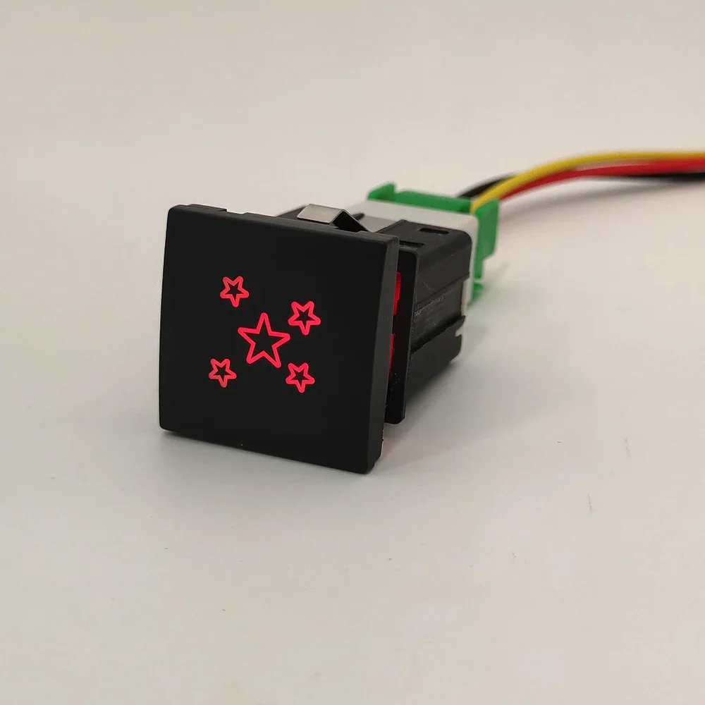 Enhanced Car LED Light with Radar Battery Switch Button