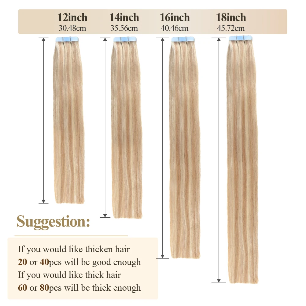 Páska v vlasy prodlužování člověk vlasy 100% brazilec panenské vlasy 12-22inch 20pcs/pack přímo kůže útek prodlužování lehko na instalovat