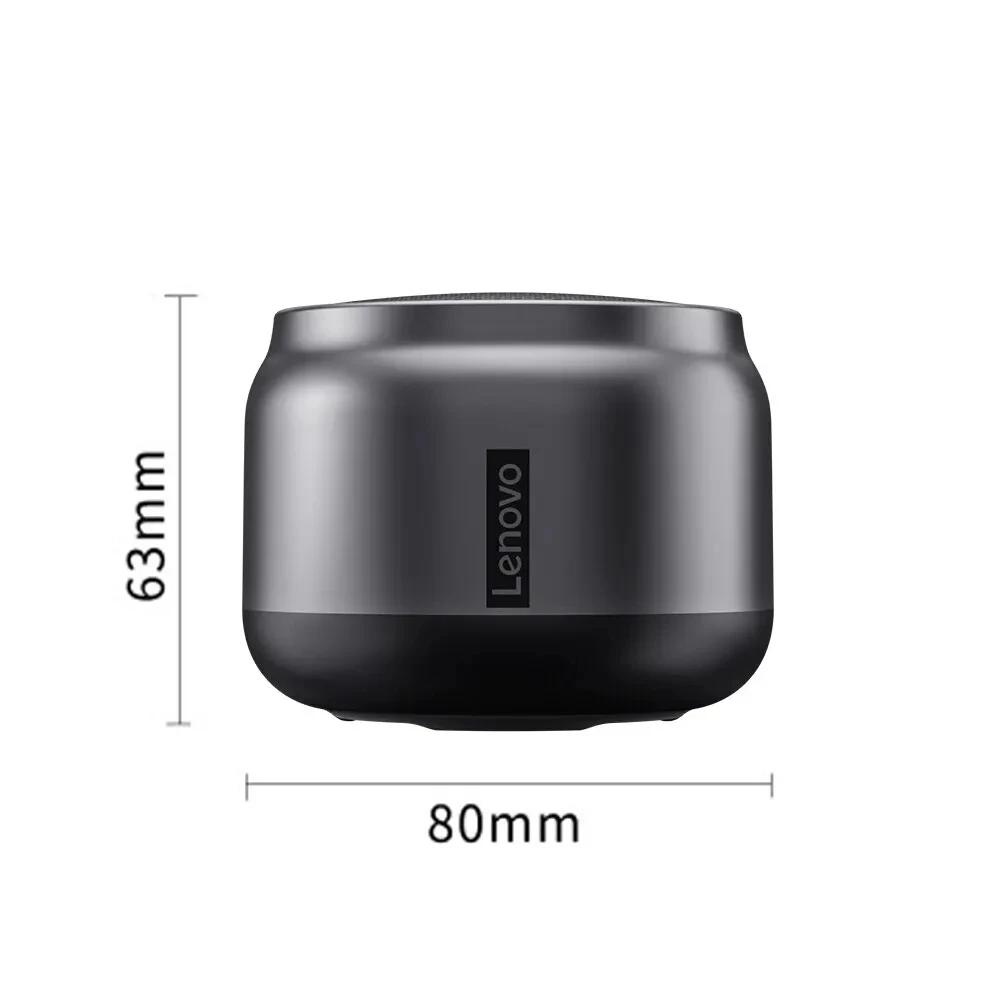 Lenovo K30 wireless Bluetooth speaker with bass emulates the metal texture of car interior and outdoor waterproof portability 6