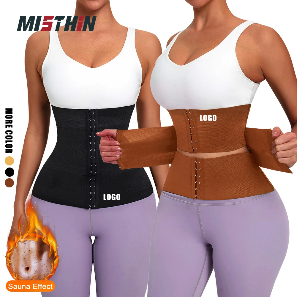 MISTHIN Waist Trainer Cincher Postpartum Double Belt Corset For Women
