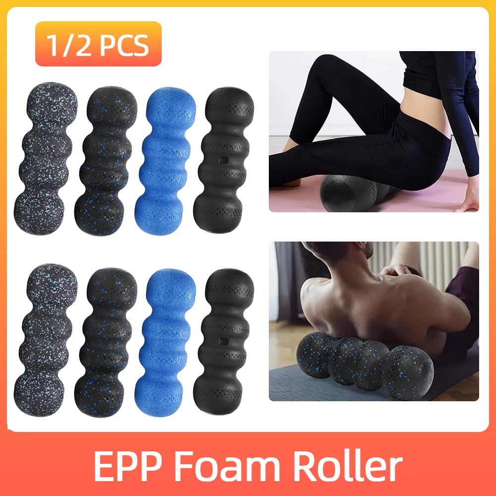1/2Pcs Yoga Foam Roller Bone Shape Foam Roller Relax Tight Muscles Peanut Yoga Myofascial Release Exercise Fitness