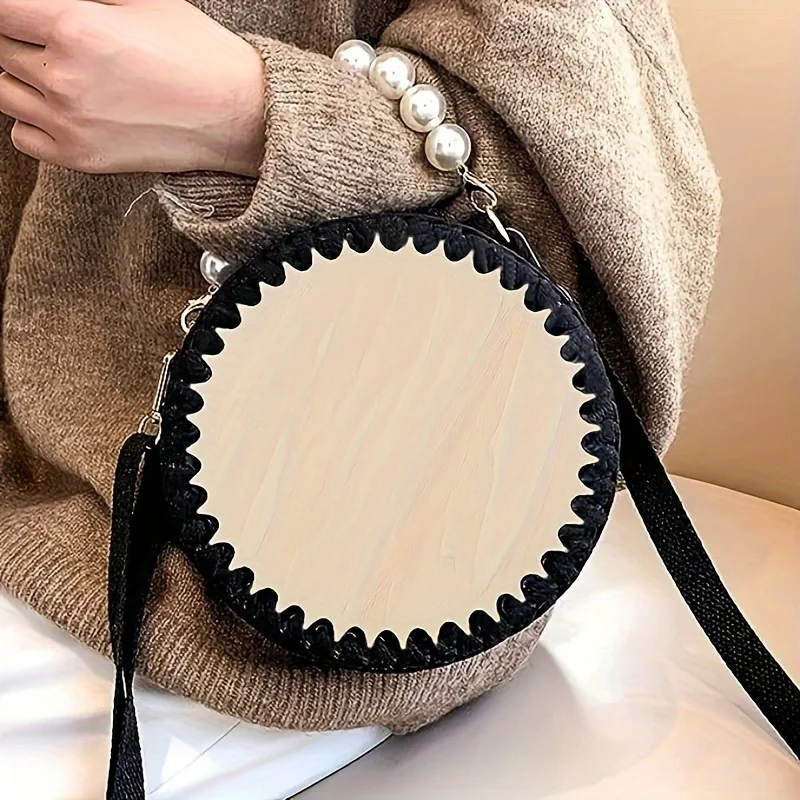 Wooden Base Crochet Basket 10/15/30 cm Circular Blank For DIY