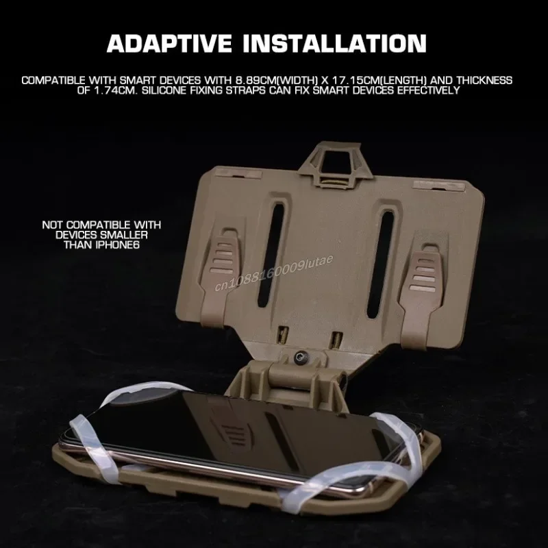 Navigation Board Holder Phone Holder MOLLE Folding Tactical Chest Rig Bag