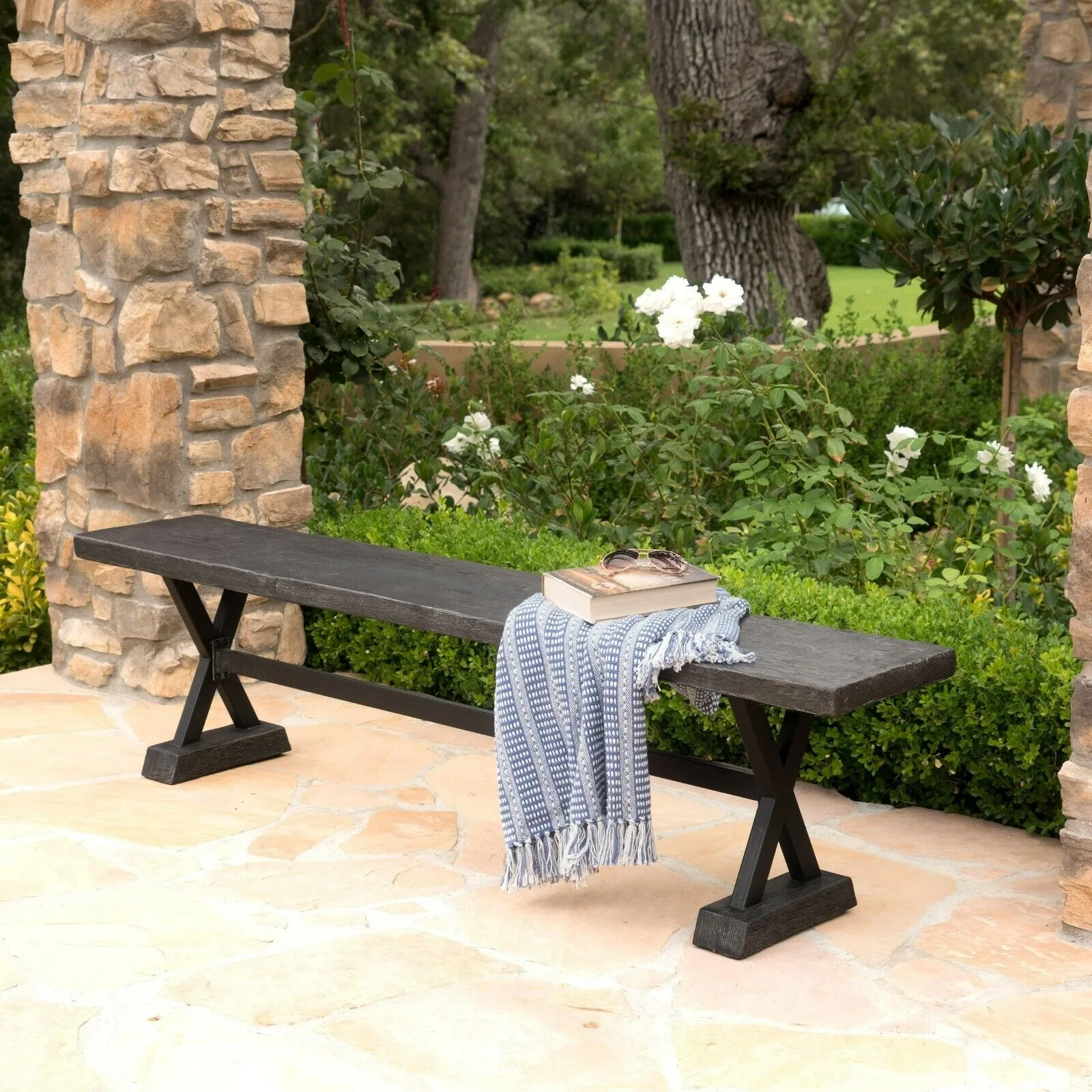 

Lavelle outdoor dining bench-