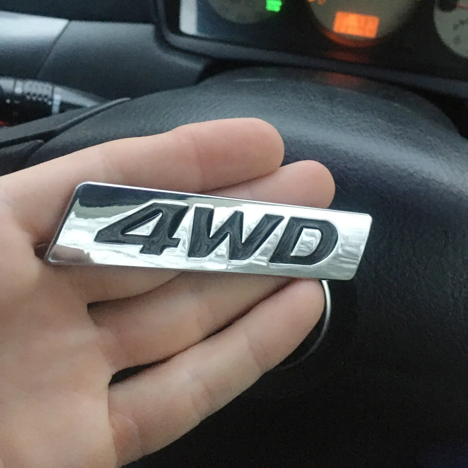 1X 3D Matt Metal Sticker 4WD Emblem 4X4 Badge Decal Car Styling For Honda CRV Accord Civic Suzuki Grand Vitara Swift SX4 |
