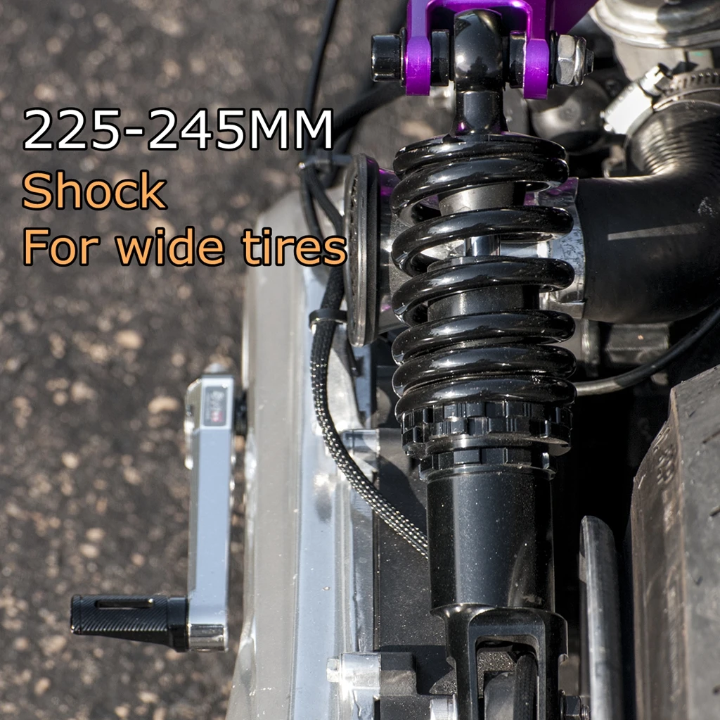 

Low Down Short Rear Shock For Honda Ruckus Zoomer Scooter& GY6 Chrome Adjustable NPS50 AF58 USDM JDM