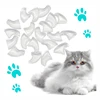 20Pcs Transparent Cat Nail Caps PVC Soft Cat Claw Soft Paws Gift for Pet, Pet Supplies Size XS S M L 1