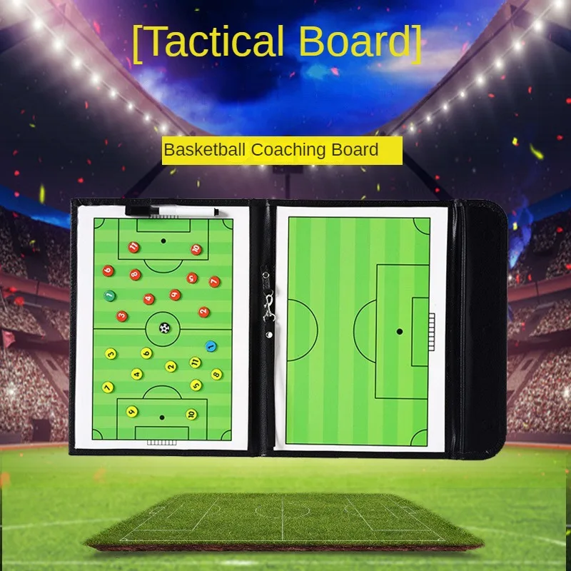 

Foldable Soccer Coach Magnetic Tactical Coaching Board with Marker Pen Football Supplies for Student Training Match