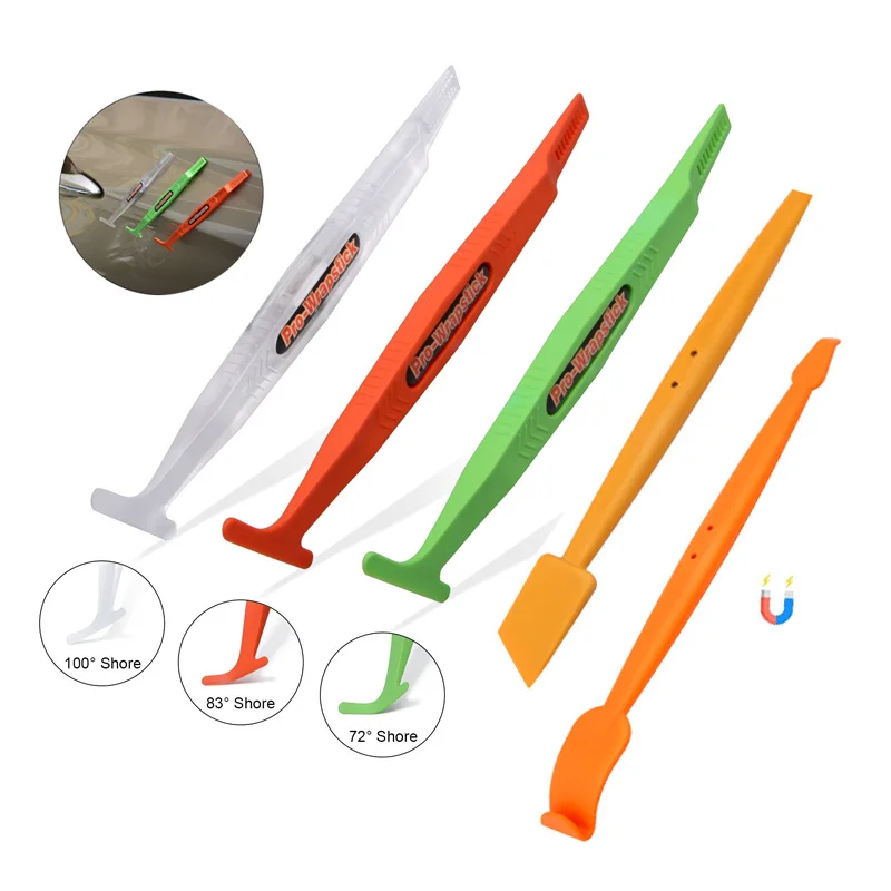 Magnetic Micro Stick Squeegee for Vinyl Wraps - Ideal for Corners, Curves, and Seams