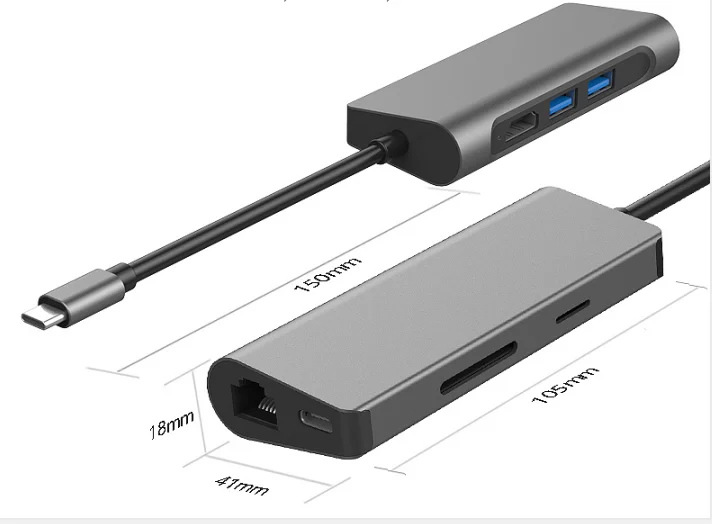 7 in1 usb tipo c hub adaptador 01