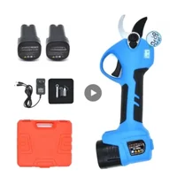 8604 Electric pruning shears battery pruning scissors LCD display Bonsai garden powerful electric cordless for 28mm 2