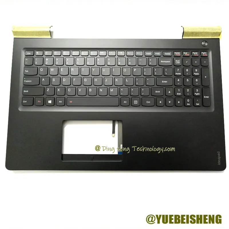 

YUEBEISHENG New/org for LENOVO IDEAPAD 700-15 700-15ISK palmrest US Keyboard Upper cover Backlight 5CB0K85929,Black