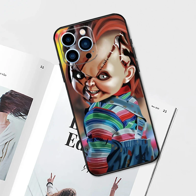 Chucky Doll Horrorfilm-Hülle für iPhone 17 Pro Max 14 13 12 11 15 16 Pro Max Mini 15 Plus 16e 17 Air Phone Cover – Detail 7