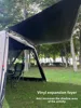 Silver Coated Camping Tent Outdoor Canopy Quick Open Aluminum Pole Beach Fishing Mosquito Net Sunshade Shelter Portable Trave...