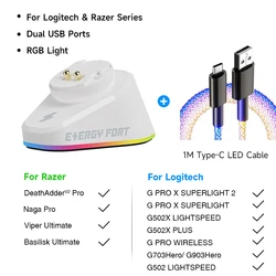 Wireless Mouse Charging Dock (With RGB Cable W)
