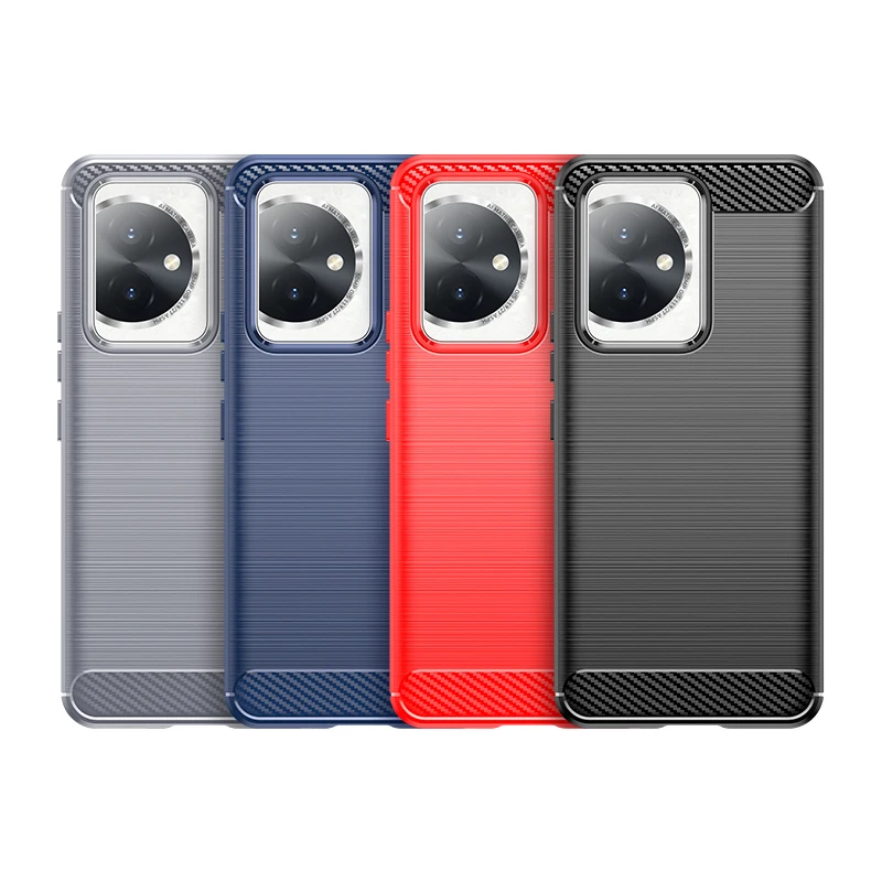 

Новый стиль, противоударный бампер для Honor 100, Мягкая силиконовая задняя крышка из ТПУ и углеродного волокна для Honor 100 Pro, для Honor 100 Ca