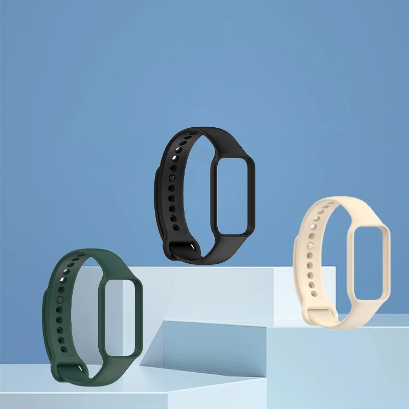 3 Pack Adjustable Silicone Bands with Comfortable PC Buckle Design