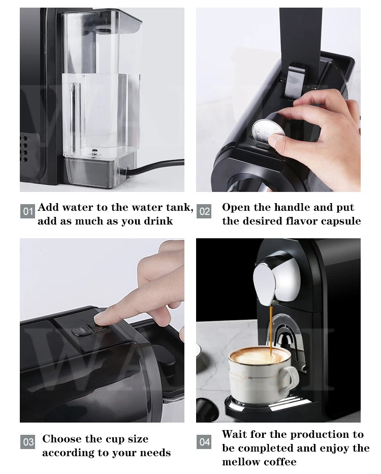 Macchina da caffè multi capsule Homever 4 in 1, A casa come al bar macchina  espresso multi formato 