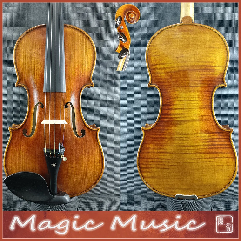 SELECTED One Piece Back 5 string Violin 4/4 Size #3062 Professional 5 Strings Violine Handmade Oil Varnish European Spruce