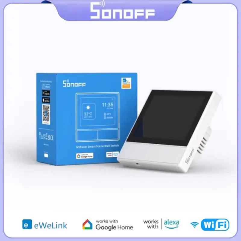 

SONOFF Wifi NS Panel White Smart Scene Wall Switch EU/ US Smart Thermostat Display Switch Control With eWelink Alexa Google Home