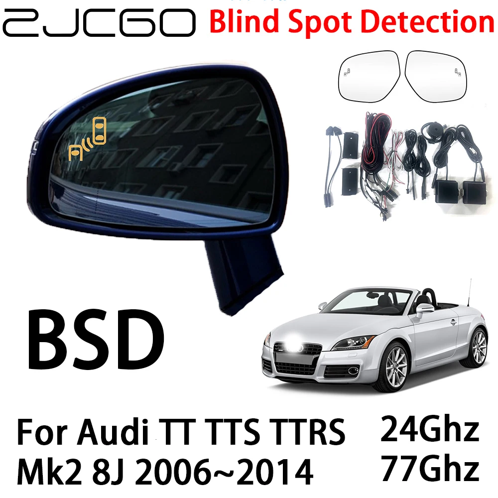 ZJCGO Car BSD Radar Warning System Blind Spot Detection Safety Driving Alert for Audi TT TTS TTRS Mk2 8J 2006~2014