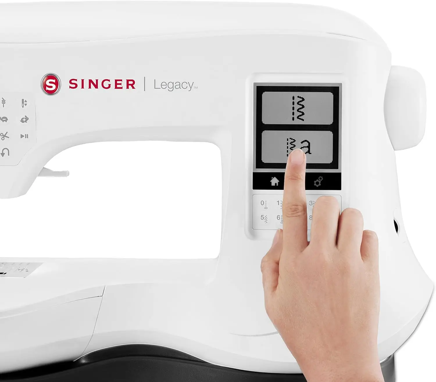 Legacy SE300 Embroidery Machine with 200 Built-In Embroideries, LCD Touch Screen, & 250 Built-In Stitches-Sewing Made Easy