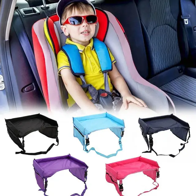 Child Car Seat Tray Board Car Storage Rack Portable Stroller Toy Rack Fence Safety Seat Multifunctional Dining Table Tray