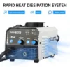 MIG Welder,Flux Core Welder Machine 110V 130Amp, Gasless MIG Welding Machine IGBT Inverter Welder Portable Wire Feed Welder 6