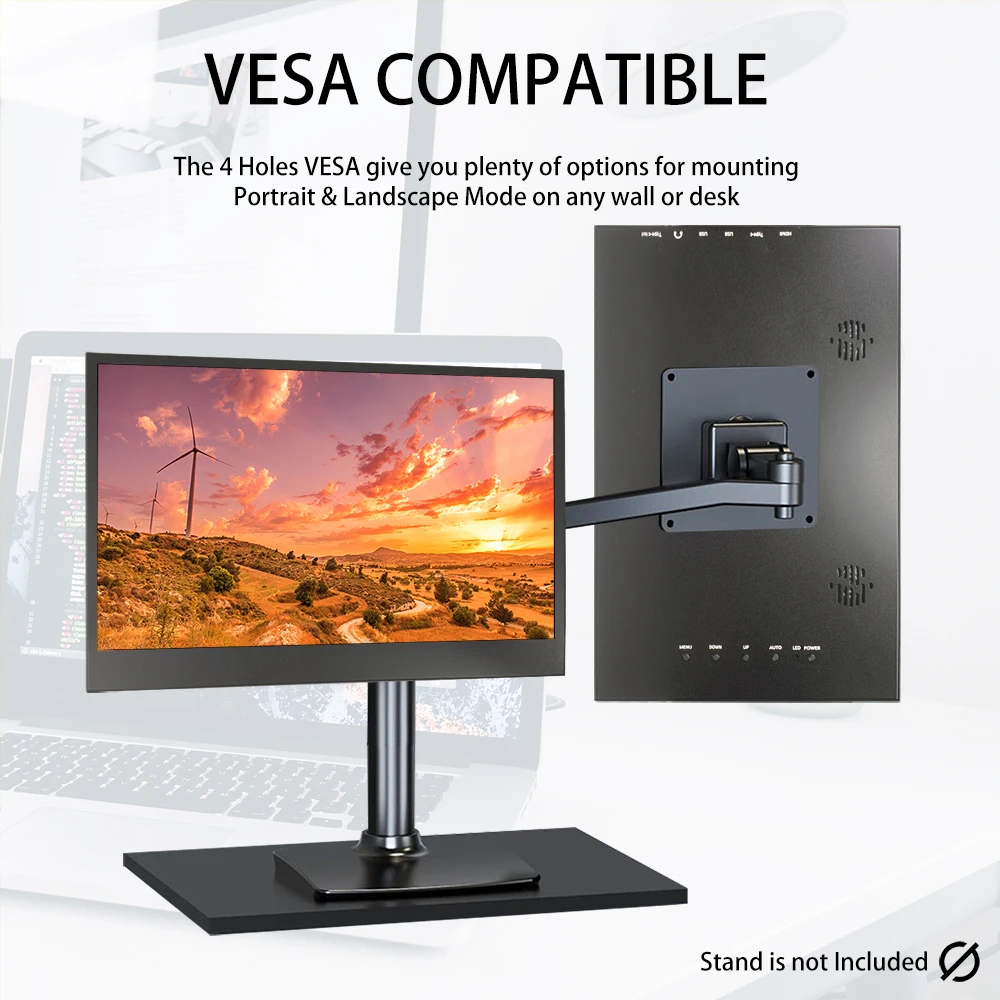 LESOWN ޴  ġ ũ , Ʈ PC HDMI ̵ ũ  , 12.5 ġ IPS 1080p