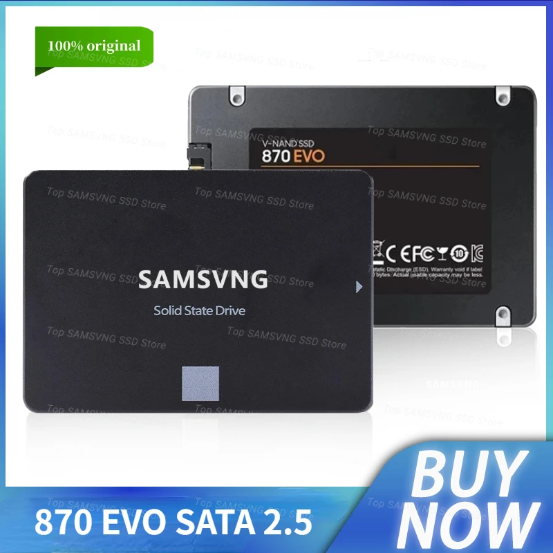 

Original New 870 Evo 1TB SATA3 500GB Internal Solid State Drive Storage Disk hdd 2.5 inch ssd drive 870 evo 1 tb