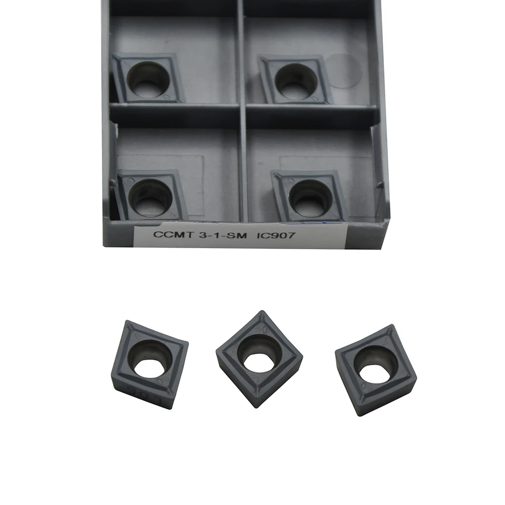 

Высококачественные карбидные вставки для стали CNC 1 коробка (10 шт.) Φ/2-SM CCMT09T304/308-SM IC907/928