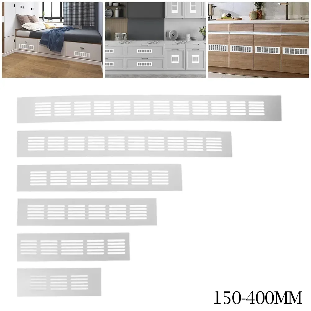 50mm Wide Aluminium Rectangular Cabinet Wardrobe Air Vent Grille Ventilation-Cover for Air Conditioner Closet Shoes Cabinet