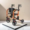 Aux 15kg walking aid Widening double spring shock absorbers, foldable/detachable pedals, assisting with walking 1