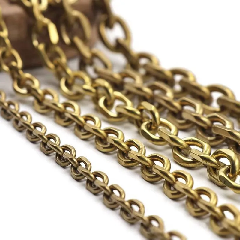 솔리드 브래스 DIY 키 커넥터 남자 벨트 바지 KeychainTrousers 청바지 지갑 체인 금속 가방 체인 가죽 공예 액세서리
