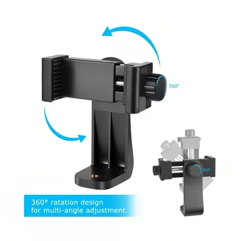 Tripod Mount Universal 360 Degree Mobile Phone Clip for 1/4 1
