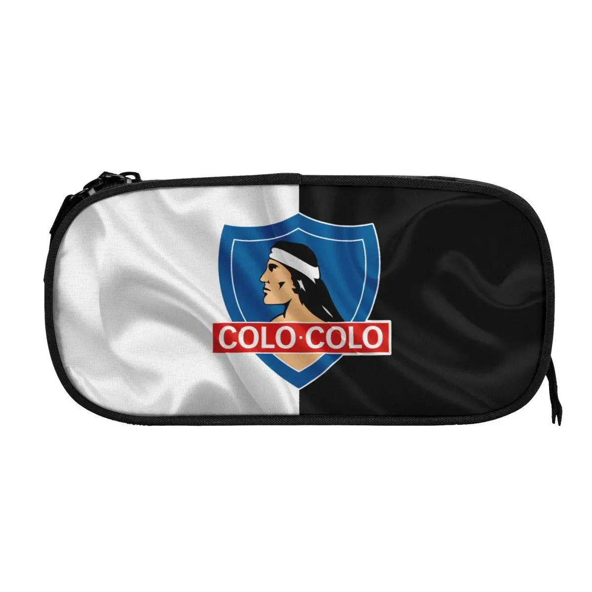 Chile Club Social Y Deportivo Colo-Colo Big Capacity Pencil Pen Case College School Large Storage Bag Pouch Holder Box Organizer 2