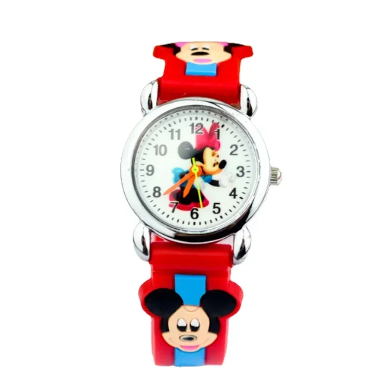 New Mickey Minnie Kids Watches Fashion Cute Cartoon Children Wristwatch 3D Silicone Quartz Watch for Kids Boy Girl Birthday Gift 6