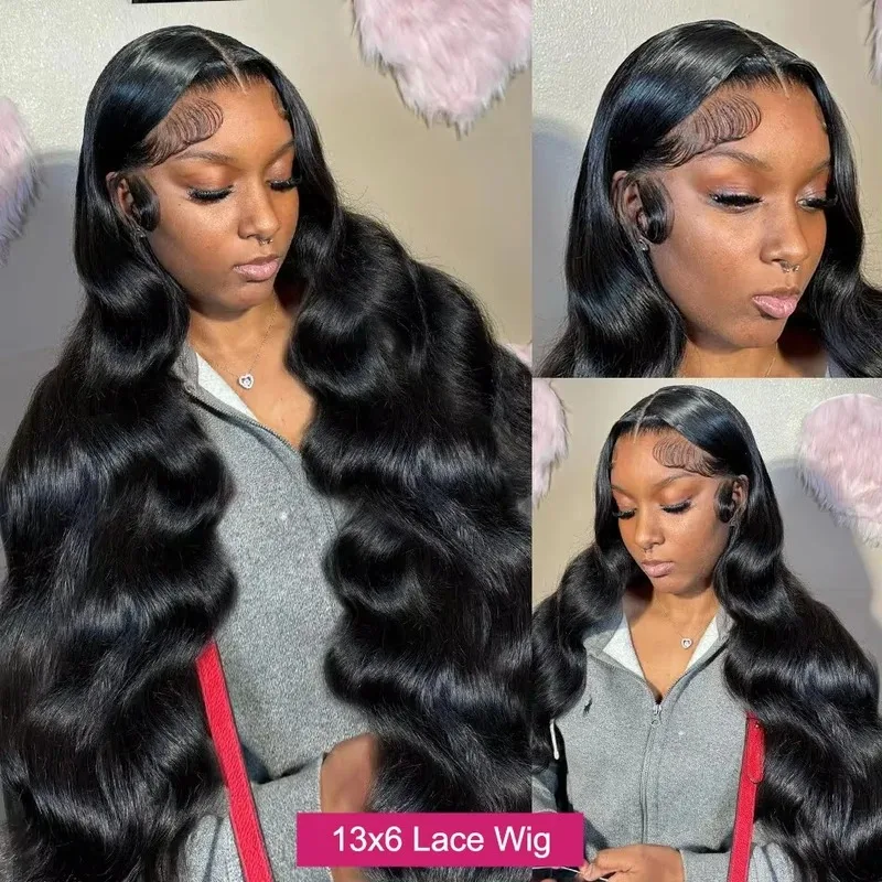 Body Wave 250 Density 42 Inch Natural Color - Silky Soft Human Hair No Tangle No Shedding Full Volume Weave