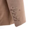 Cenne Des Graoom 2024 New Elegant Brown Double Breasted Suits for Men Hand Sewn Buttons 2 Pieces Set High Quality Wedding Party 4