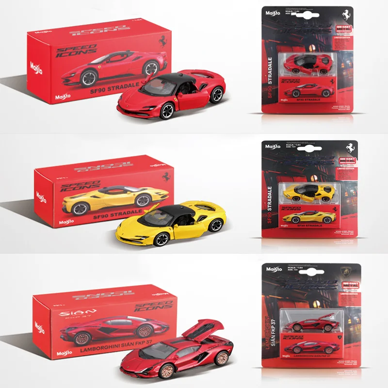 New In Stock Maisto 1:64 Ferrari Sf90 Stradale Alloy Miniature
