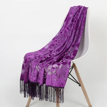 2025 NUOVE Donne di Modo Tagliate Fiori Hollow Lace Gradiente Fiore Sciarpa di Seta Primavera Scialli e Impacchi Asciugamano Femme Beach Sjaals 1