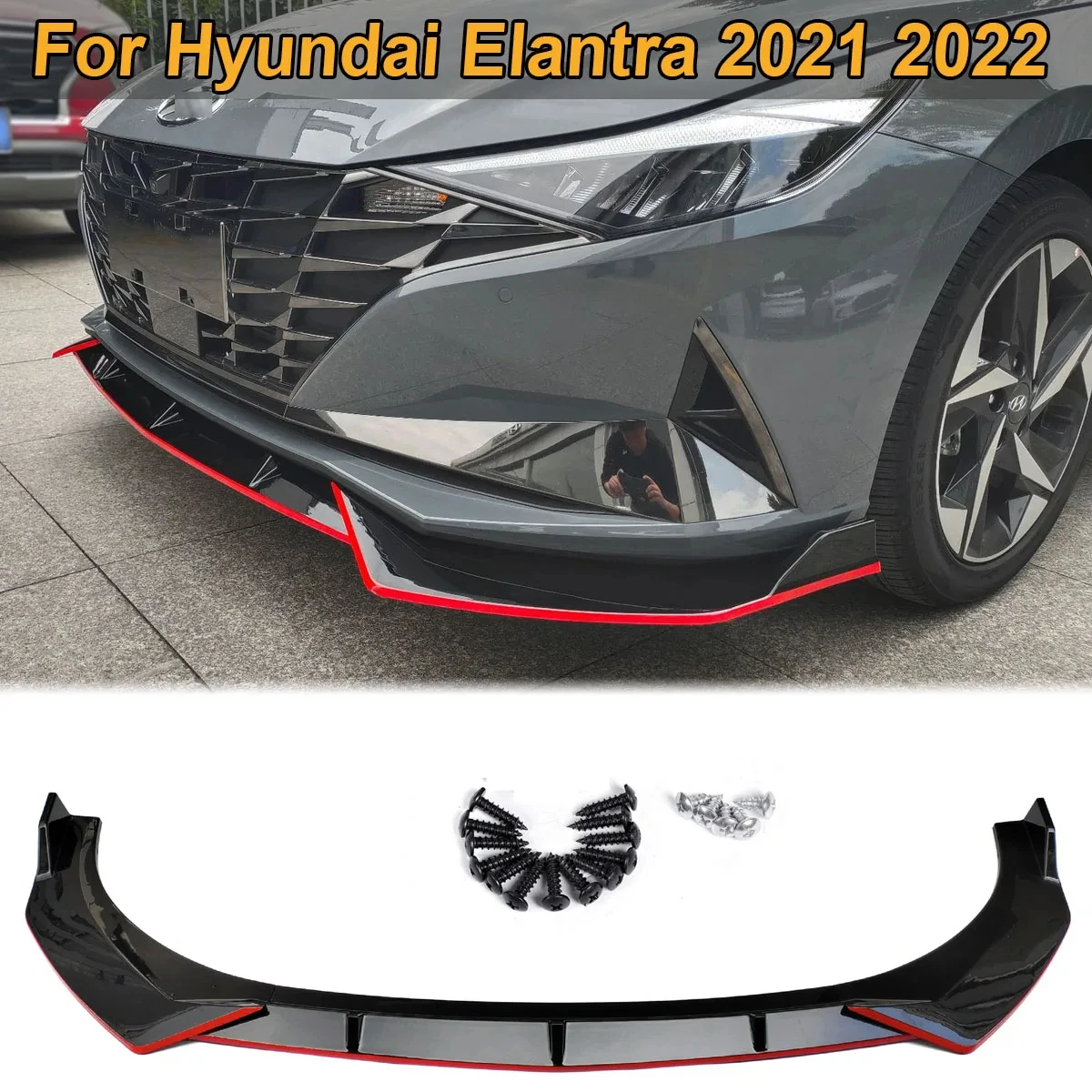 

Дефлектор для переднего бампера, боковой спойлер для Hyundai Elantra 2020 2021 2022