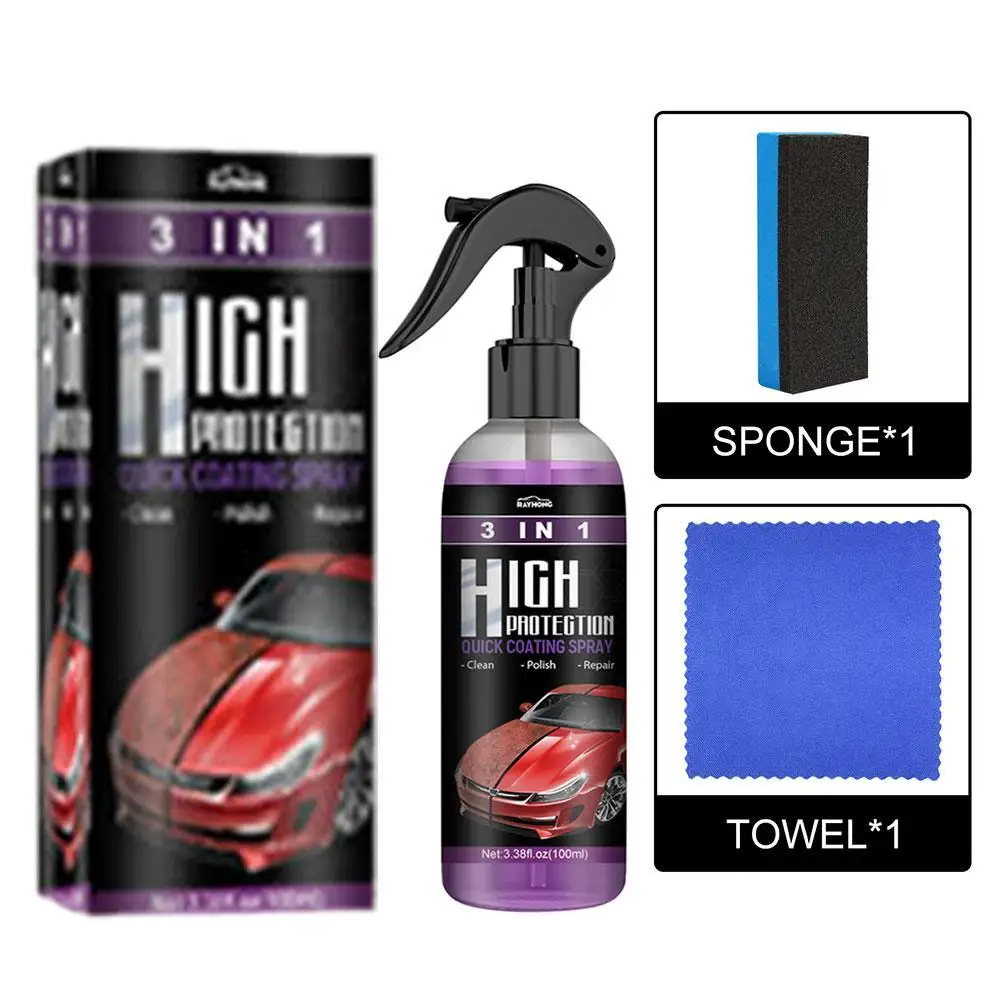 1/2/3/4pcs Car Ceramic Coating Spray 30/100ml Auto Nano Ceramic