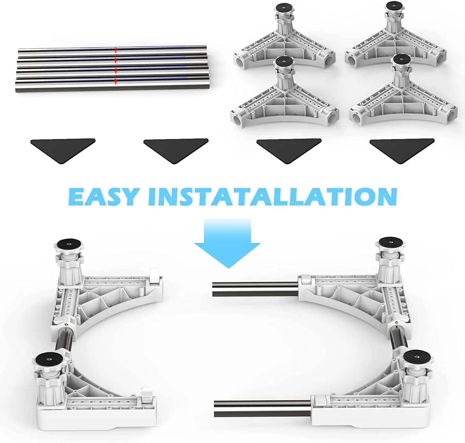 Mini Fridge Stand-Adjustable Multi-functional Base Stand Increase