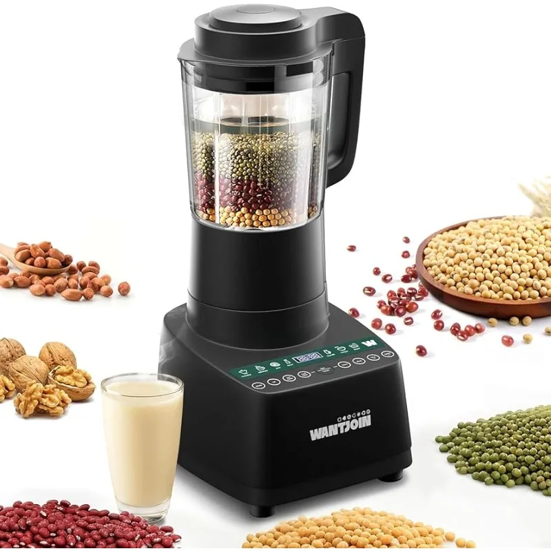 

Многофункциональный высокоскоростной Настольный blender24000об/мин, 9 программ One Touch с задержкой приготовления на 12 часов, 60 унций, Машина Для Производства соевого молока