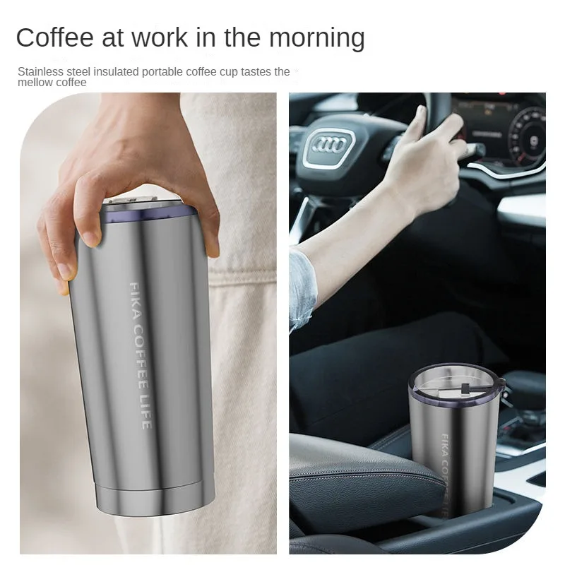 Coffee Maker Automatic Portable Thermal Insulation Bean Powder Dual-use Detachable Kitchen Appliances Home Grinding Coffee Maker 4