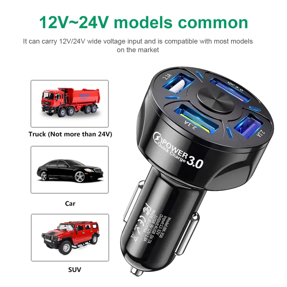  USB   , QC 3.0, ޴ ׼, 4 Ʈ, 35W