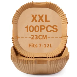 XXL 23CM Oil-Proof Disposable Square Parchment Paper Liner (100Pcs)