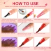 COSCELIA Manicure Set Nail Polish Set 4 Colors Gel Nail Polish with Nail Dryer Lamp Top Base Coat Tools for Nail Art 6